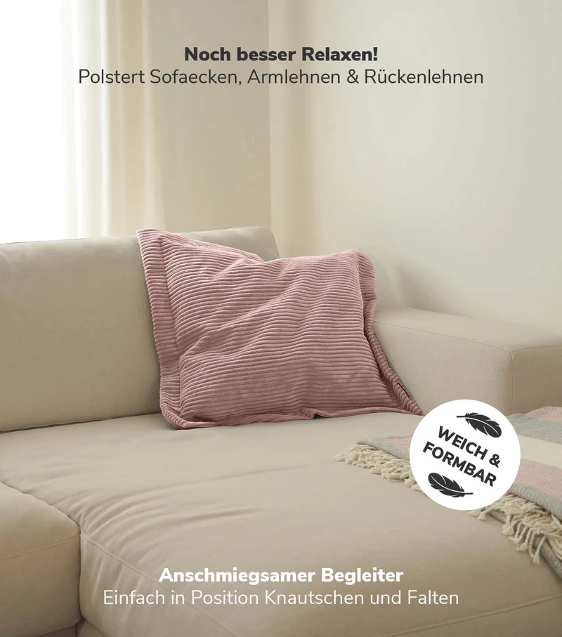 Sofakissen aus Cord 'Das Wölkchen'