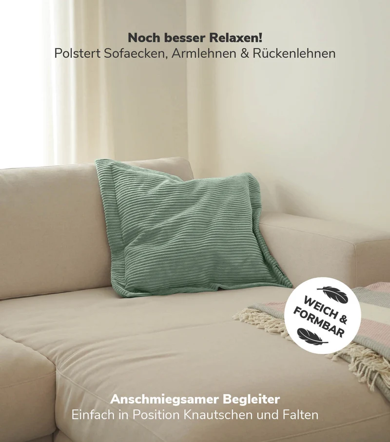 Sofakissen aus Cord 'Das Wölkchen'