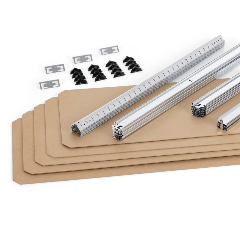 EASYmaxx Schwerlastregal & Werkbank 2er-Set - 180 x 90 x 40 cm - 1750kg Traglast, 175kg pro Ebene