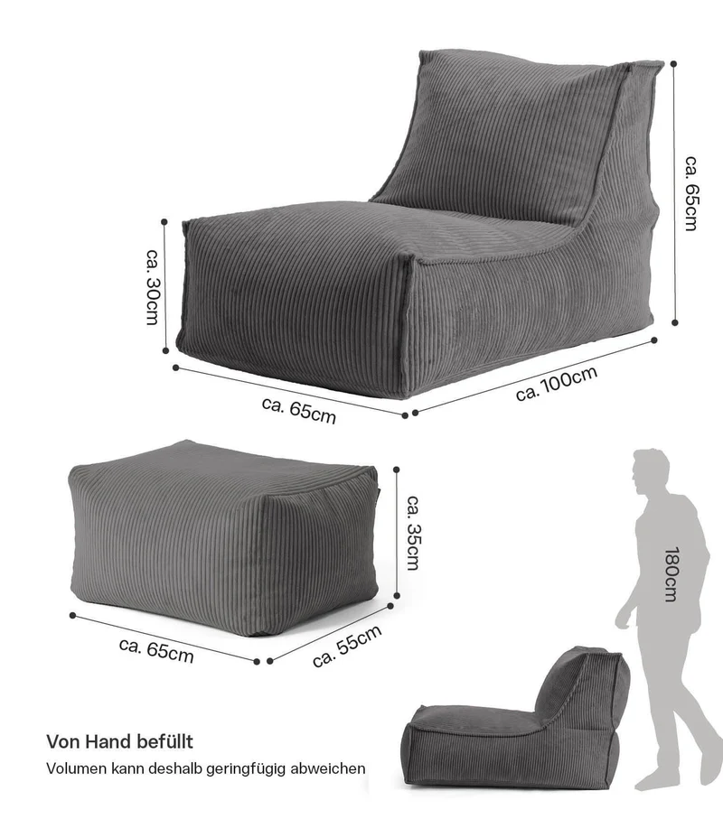 Cord Sitzsack 'Doze'