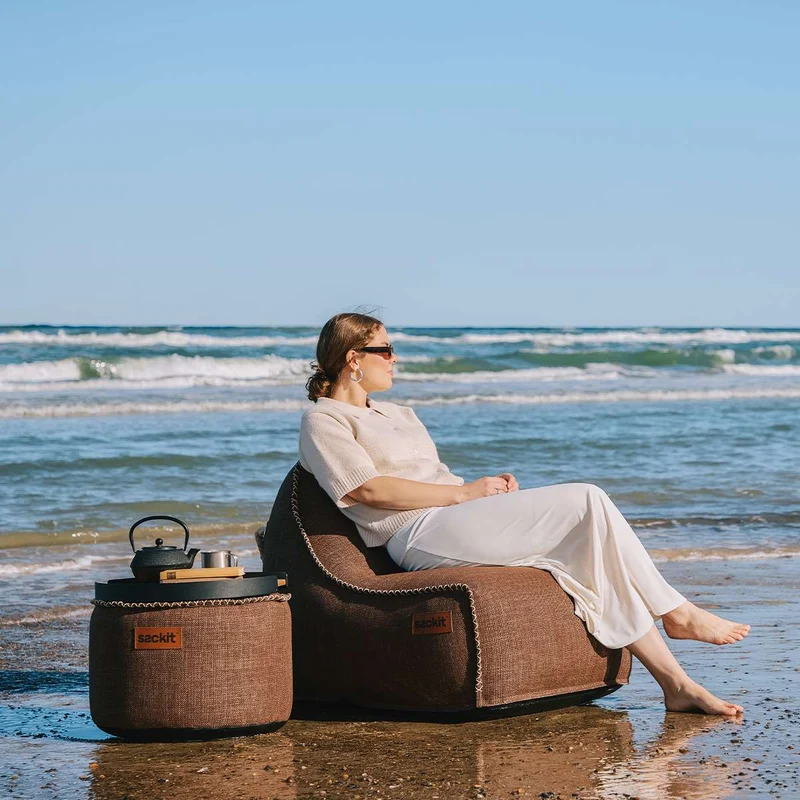 Cobana Lounge Chair & Pouf