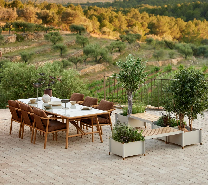 Sticks dining table, 280x100 cm