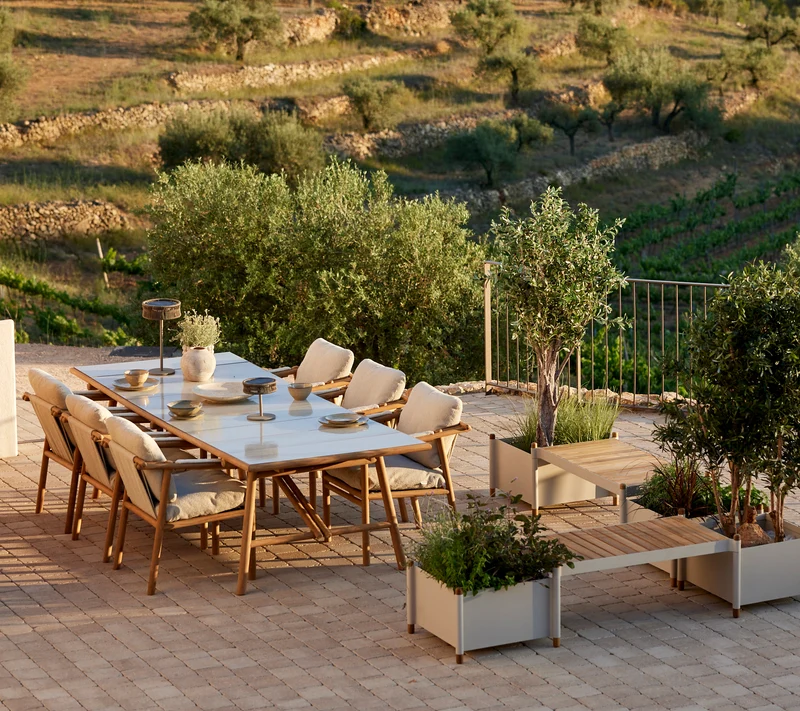 Sticks dining table, 280x100 cm