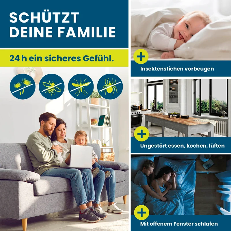 HOBERG Insekten- & Pollenschutzgitter mit Magnetbefestigung für Fenster - 2er-Set