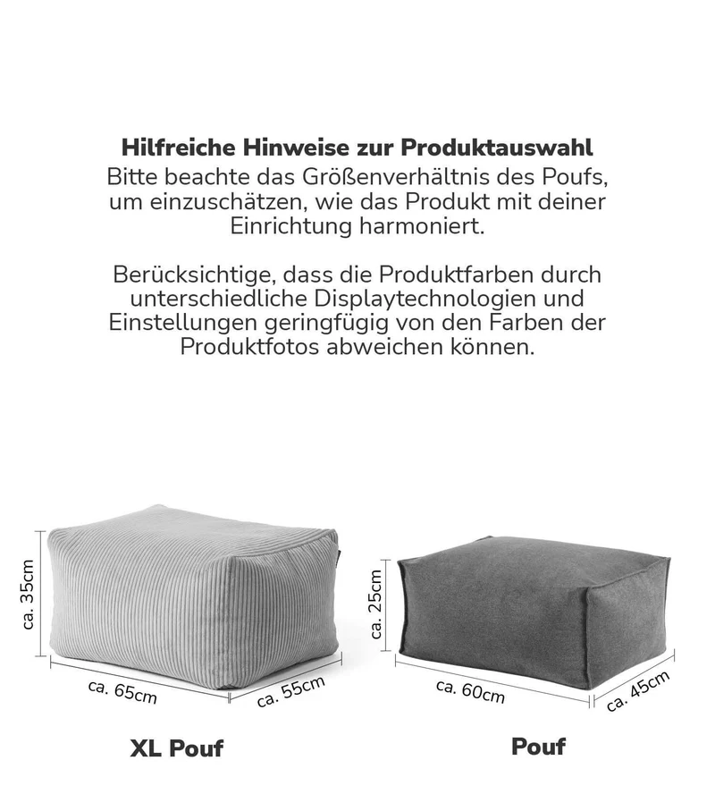 Indoor Pouf 'Block'