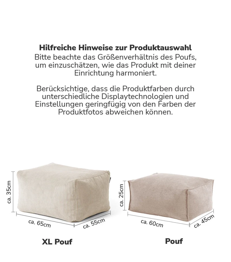Indoor Pouf 'Block'