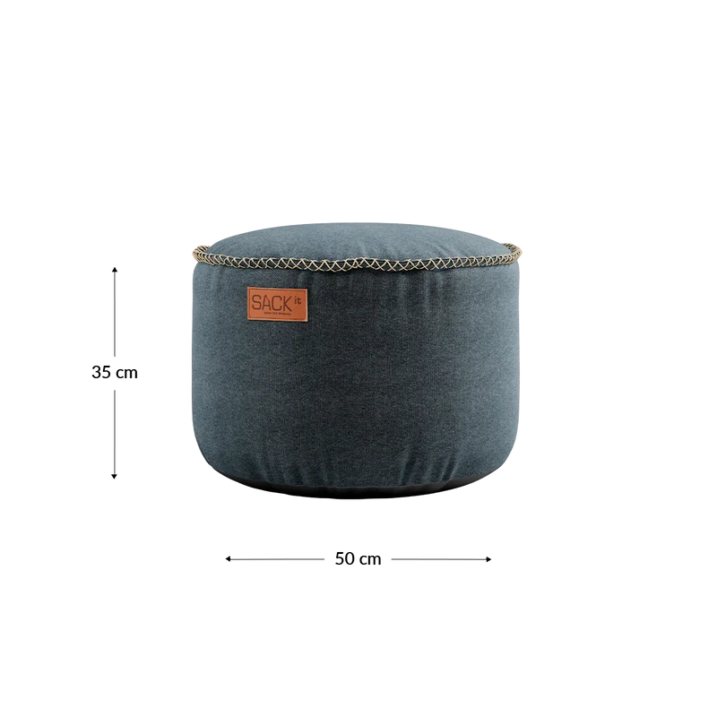 Canvas Pouf
