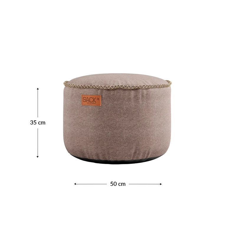 Canvas Pouf