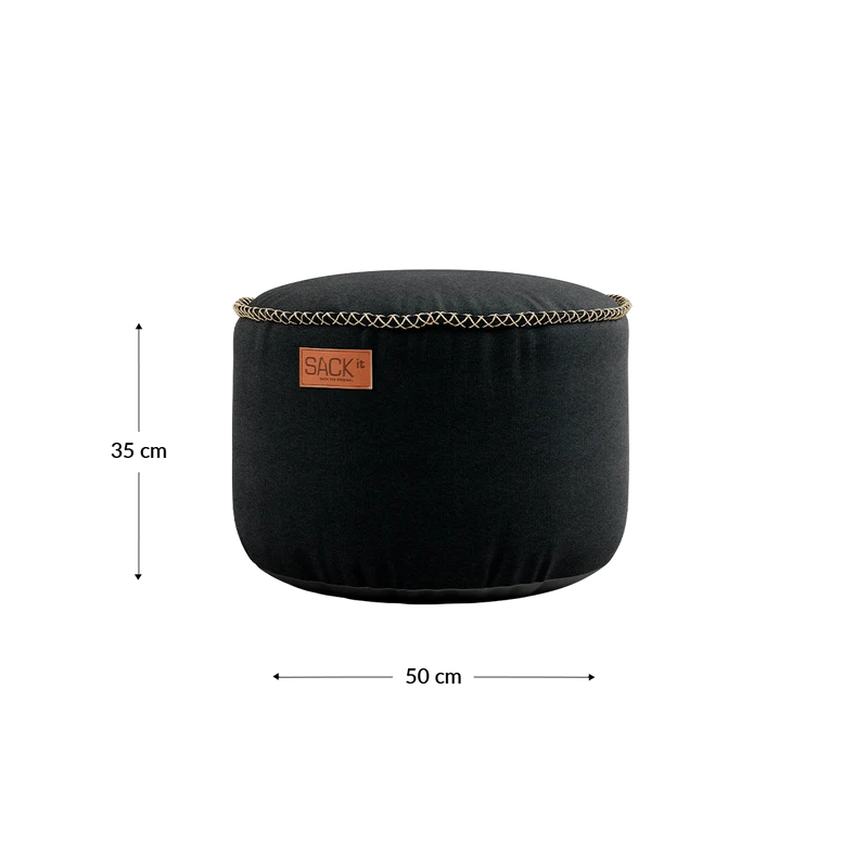 Canvas Pouf