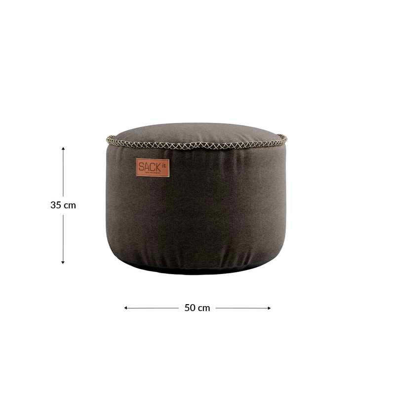 Canvas Pouf