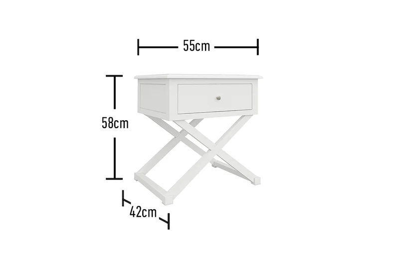 Cross Leg Lamp Table