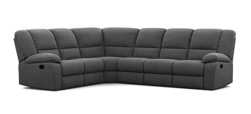 6 Seater Corner Modular with 5 Internal Recliners
