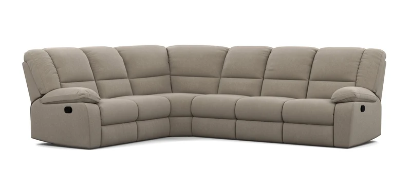6 Seater Corner Modular with 5 Internal Recliners
