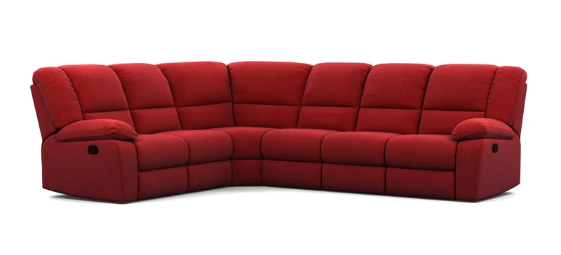 6 Seater Corner Modular with 5 Internal Recliners