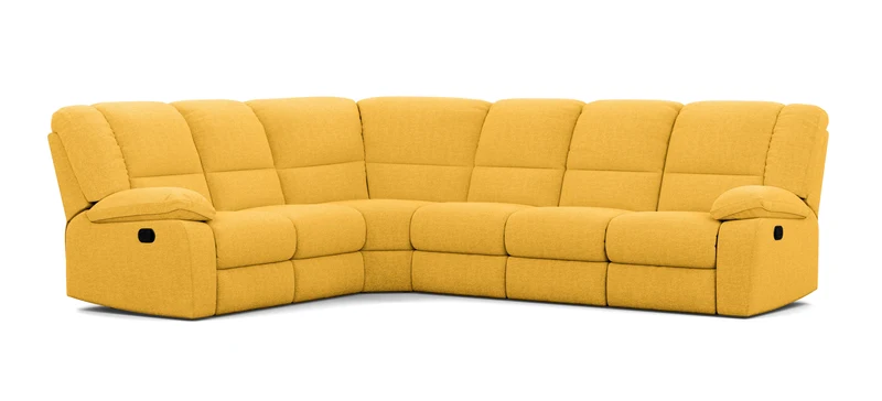 6 Seater Corner Modular with 5 Internal Recliners