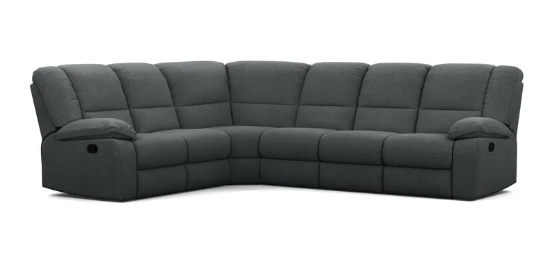 6 Seater Corner Modular with 5 Internal Recliners