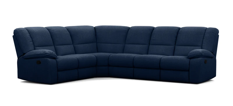 6 Seater Corner Modular with 5 Internal Recliners