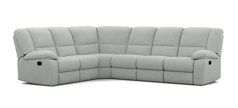 6 Seater Corner Modular with 5 Internal Recliners