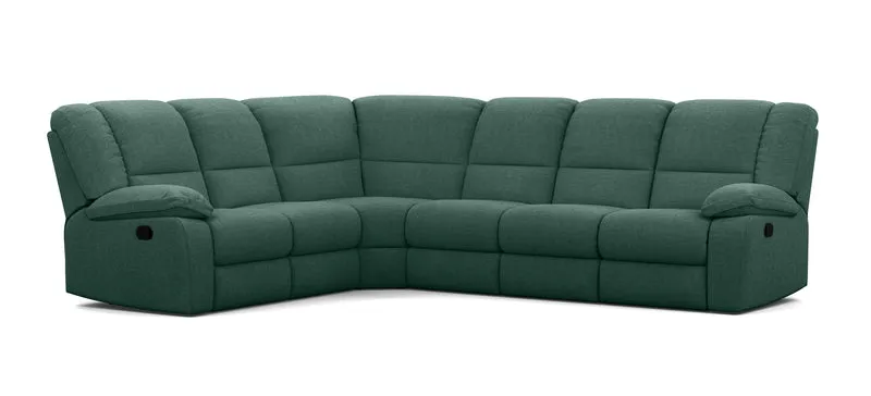 6 Seater Corner Modular with 5 Internal Recliners