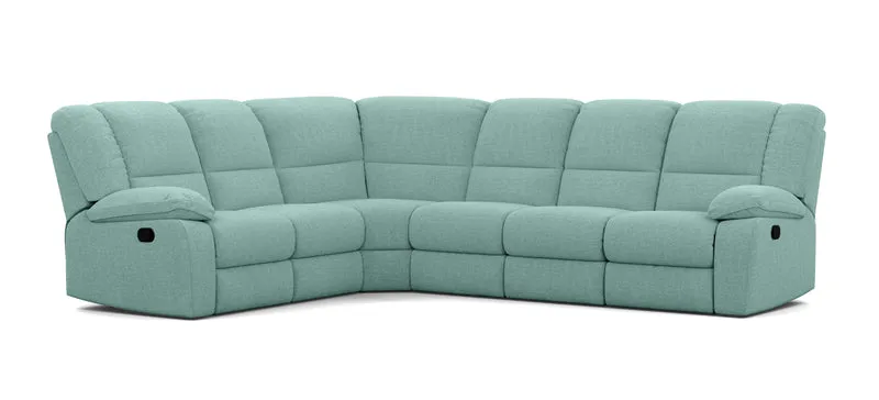 6 Seater Corner Modular with 5 Internal Recliners