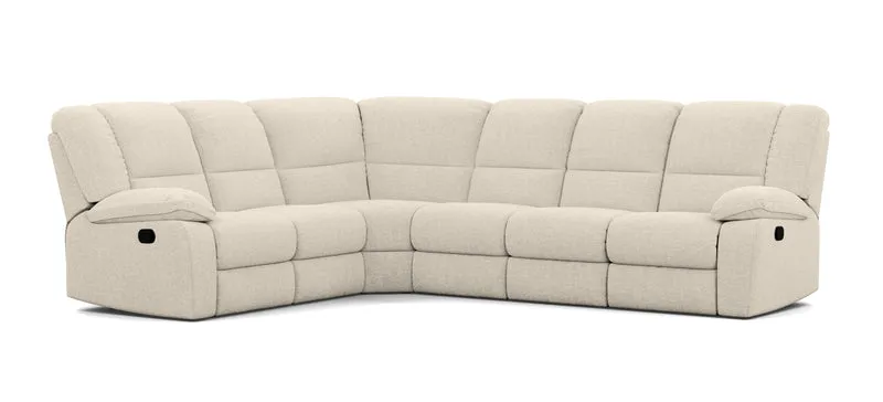 6 Seater Corner Modular with 5 Internal Recliners