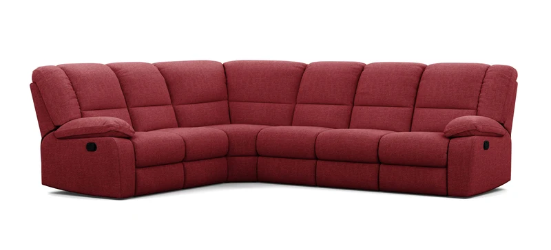 6 Seater Corner Modular with 5 Internal Recliners