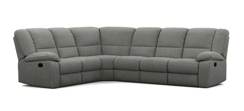 6 Seater Corner Modular with 5 Internal Recliners