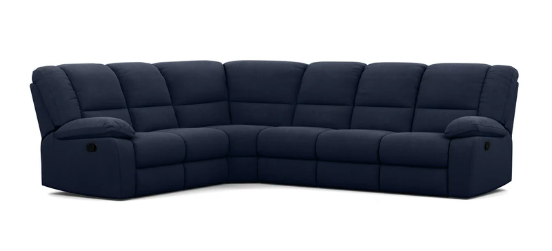 6 Seater Corner Modular with 5 Internal Recliners