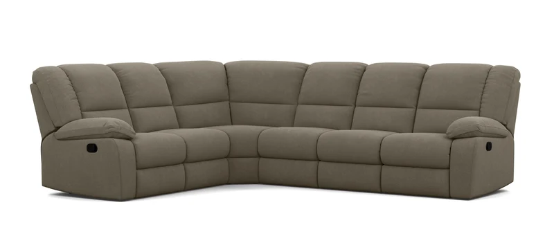 6 Seater Corner Modular with 5 Internal Recliners