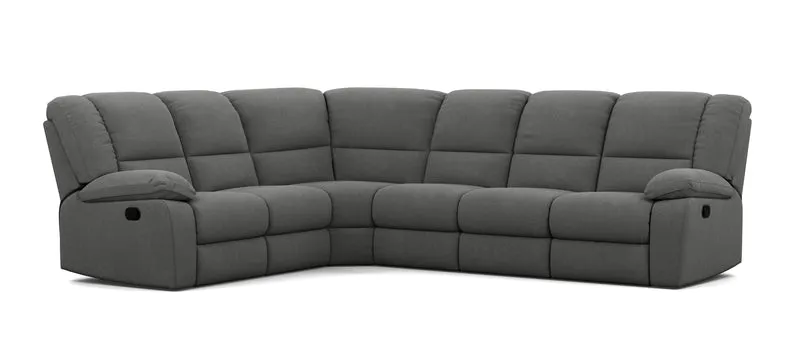 6 Seater Corner Modular with 5 Internal Recliners