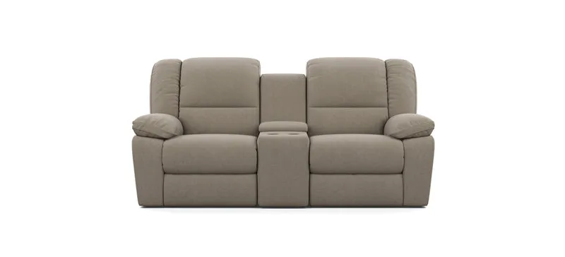 2 Seater with End Recliners and 1 Console