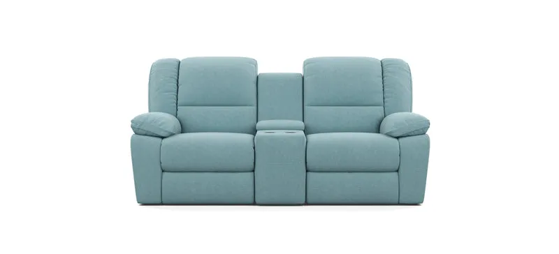 2 Seater with End Recliners and 1 Console