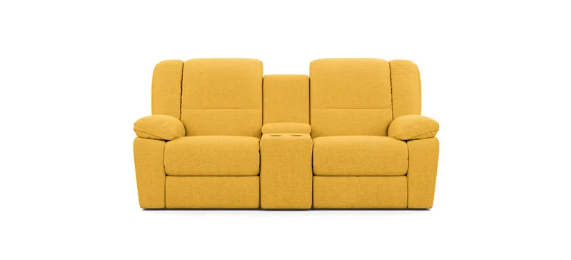 2 Seater with End Recliners and 1 Console