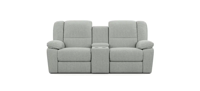 2 Seater with End Recliners and 1 Console