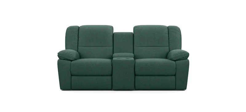 2 Seater with End Recliners and 1 Console