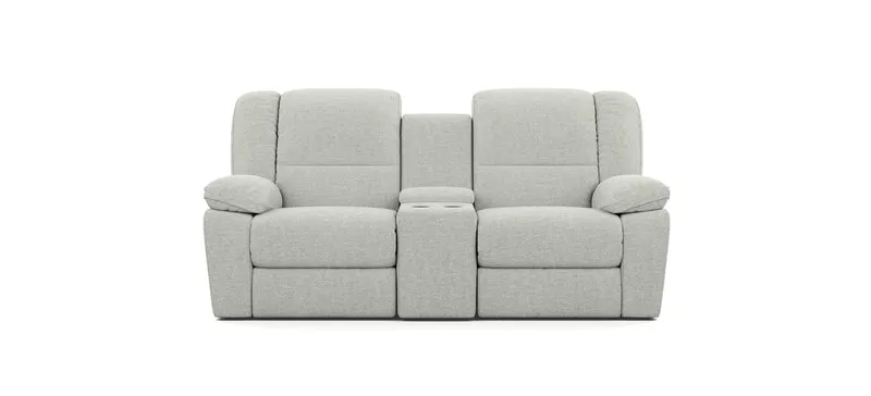 2 Seater with End Recliners and 1 Console
