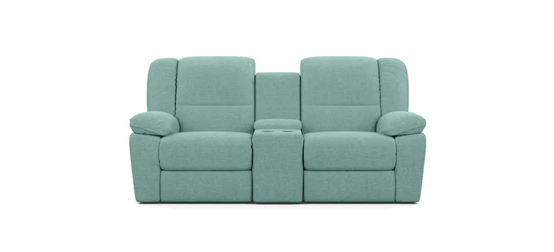 2 Seater with End Recliners and 1 Console