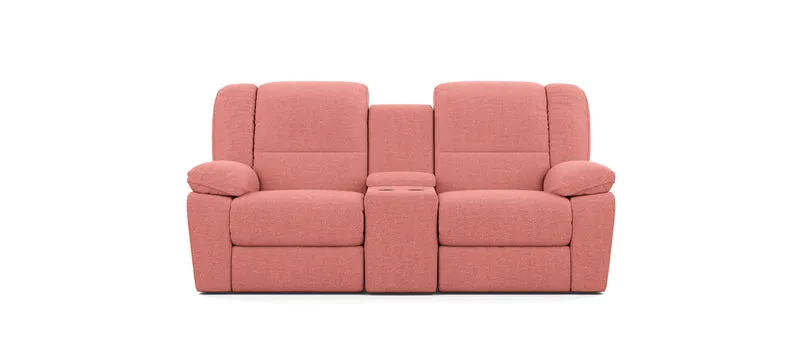 2 Seater with End Recliners and 1 Console