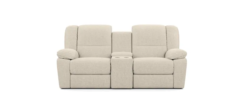 2 Seater with End Recliners and 1 Console