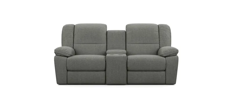 2 Seater with End Recliners and 1 Console