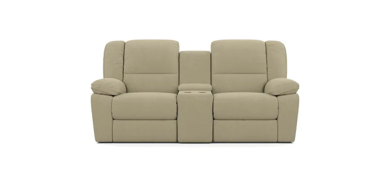 2 Seater with End Recliners and 1 Console