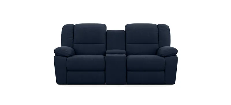 2 Seater with End Recliners and 1 Console