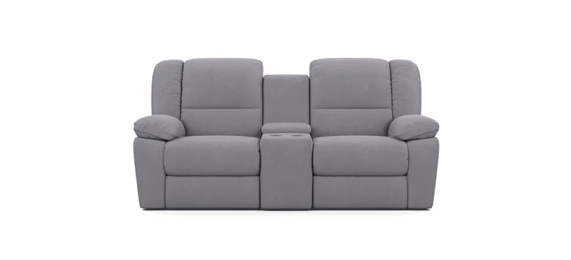 2 Seater with End Recliners and 1 Console