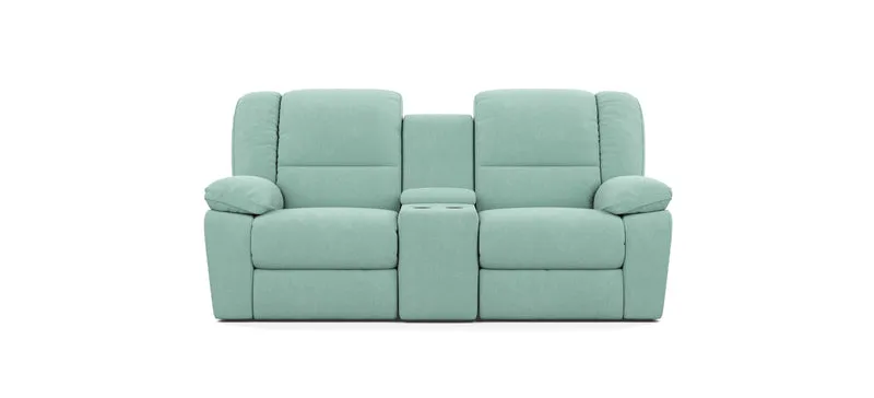 2 Seater with End Recliners and 1 Console