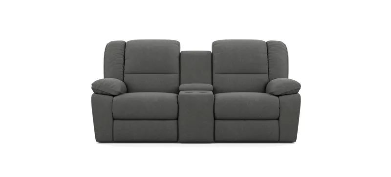 2 Seater with End Recliners and 1 Console