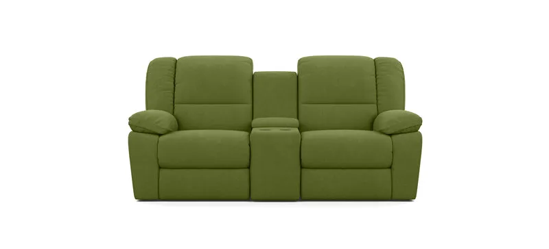 2 Seater with End Recliners and 1 Console