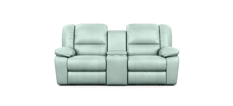 2 Seater with End Recliners and 1 Console