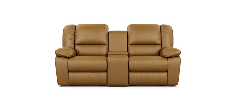 2 Seater with End Recliners and 1 Console