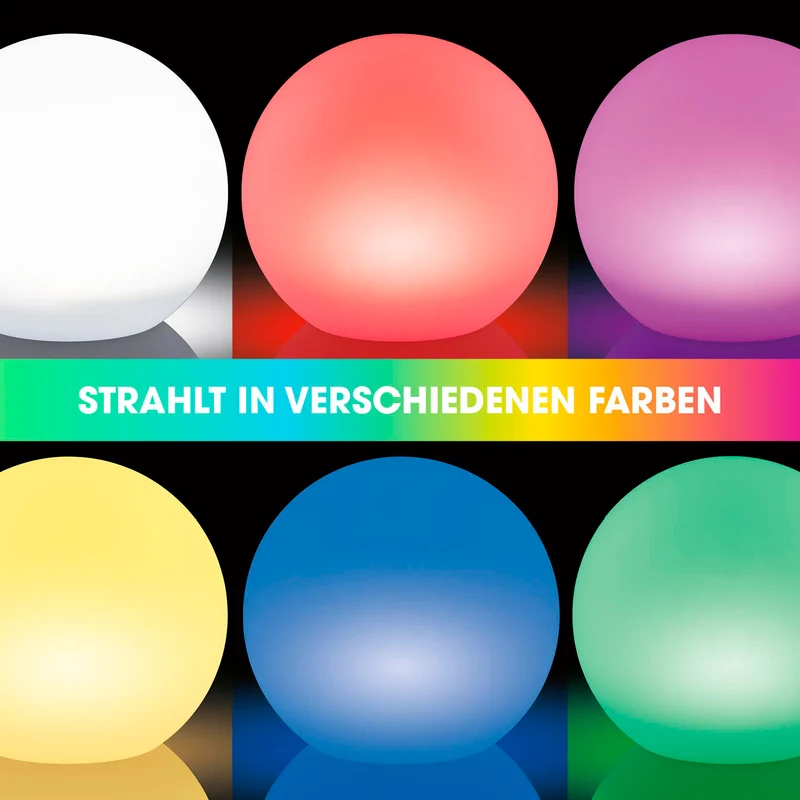 EASYmaxx Solar-Dekokugel mit Farbwechsel - 4er-Set