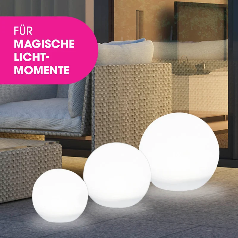 EASYmaxx Solar-Dekokugel mit Farbwechsel - 4er-Set